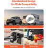 VEVOR Pintle Hook, 30000 lbs Towing Capacity, Trailer Hitches Receiver Hook Fits for 2.5 to 3-inch Lunette Ring with Mounting Kit, Wear-Resistant, Black Powder Coat, Suitable for Various Vehicles(2-5/16in 30000lbs)