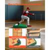 VEVOR Pitching Mound, Baseball Game Mound, Indoor/Outdoor Pitching Practice and Training Equipment, Softball Pitching Aids with Antifade Turf and Pitching Rubber(Green)