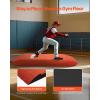 VEVOR Pitching Mound, Baseball Game Mound, Indoor/Outdoor Pitching Practice and Training Equipment, Softball Pitching Aids with Antifade Turf and Pitching Rubber(Red)