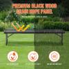 VEVOR Plastic Folding Bench, 6ft Portable Folding Bench, Smooth High Density Polyethylene Waterproof Outdoor Bench, Picnic Camping Table with Handle for Garden Soccer Playtime, White (1 Pack)(Black)