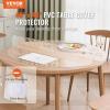 VEVOR Plastic Table Cover, 24 x 48 Inch 1.5 mm Thick Frosted PVC Desk Mat Protector, Waterproof & Easy Cleaning Desk Pad Tablecloth, for Office, Dresser, Dining Room,Night Stand(48″ (Round))