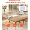 VEVOR Plastic Table Cover, 24 x 48 Inch 1.5 mm Thick Frosted PVC Desk Mat Protector, Waterproof & Easy Cleaning Desk Pad Tablecloth, for Office, Dresser, Dining Room,Night Stand(36″ x 18″ (Rectangular))