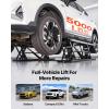VEVOR Portable Car Lift – 5,000 LBS Capacity, Extended-Length Plates, 25.6″ Max. Height, Heavy-Duty Carbon Steel Truck Lift with 120V Power Unit(5000 lbs- Pneumatic version)