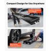 VEVOR Portable Car Lift – 5,000 LBS Capacity, Extended-Length Plates, 25.6″ Max. Height, Heavy-Duty Carbon Steel Truck Lift with 120V Power Unit(5000 lbs- Pneumatic version)