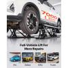 VEVOR Portable Car Lift – 5,000 LBS Capacity, Extended-Length Plates, 25.6″ Max. Height, Heavy-Duty Carbon Steel Truck Lift with 120V Power Unit(7000 lbs- Pneumatic version)