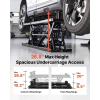 VEVOR Portable Car Lift – 5,000 LBS Capacity, Extended-Length Plates, 25.6″ Max. Height, Heavy-Duty Carbon Steel Truck Lift with 120V Power Unit(7000 lbs- Pneumatic version)