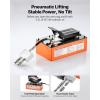 VEVOR Portable Car Lift – 5,000 LBS Capacity, Extended-Length Plates, 25.6″ Max. Height, Heavy-Duty Carbon Steel Truck Lift with 120V Power Unit(7000 lbs- Pneumatic version)