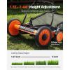VEVOR Push Reel Lawn Mower 16 inch, 5 Blades Manual Push Mower No Motor, 0.6-1.75 in Adjustable Cutting Height, Walk-Behind Lawn Mowers with Grass Catcher Bag for Green Lawns, Driveways, Courtyards(18 inch)