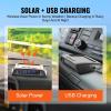 VEVOR RV Tire Pressure Monitoring System, 7.3-116 PSI Trailer TPMS 6 Tire with 6 Sensors, 5 Alarm Modes, Waterproof TPMS Sensors Set Solar Charge, and Real-time Display, Signal Booster(solar power and USB)