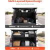 VEVOR Rear Trunk Cargo Rack, for 2010-2024 Toyota 4Runner, 220 lbs Capacity, Aluminum Alloy Basket Tray Interior Storage Luggage Carrier, Adjustable Height Shelf Stand Organizer for Camping Trip Gear