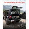 VEVOR Rear Trunk Cargo Rack with Net 2007-2024 Jeep Wrangler JK 4 Door hardtops, 300 lbs Capacity, Carbon Steel Basket Tray Interior Storage Luggage Carrier, Shelf Stand Organizer(Jeep JK(2007-2024))