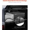 VEVOR Rear Trunk Cargo Rack with Net 2007-2024 Jeep Wrangler JK 4 Door hardtops, 300 lbs Capacity, Carbon Steel Basket Tray Interior Storage Luggage Carrier, Shelf Stand Organizer(Ford Bronco(2021-2024))