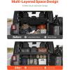 VEVOR Rear Trunk Cargo Rack with Net 2007-2024 Jeep Wrangler JK 4 Door hardtops, 300 lbs Capacity, Carbon Steel Basket Tray Interior Storage Luggage Carrier, Shelf Stand Organizer(Jeep JLU(2018-2024))