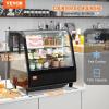 VEVOR Refrigerated Display Case, 3.5 Cu.Ft./100L, 2-Tier, Countertop Pastry Display Case Commercial Display Refrigerator with LED Lighting, TURBO Cooling, Frost-Free Air-Cooling, Rear Sliding Door(3.5 Cu.Ft)