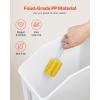 VEVOR Rice Storage Container, 4.5Gallon/20L x2 Capacity Large Dog Food Dispenser Bin, Kitchen Ingredient Grain Cereal Flour Bin, Pet food Containers with Wheels, 2 Measuring Cups, Airtight Lid, 2 Pack(4.5 Gallon*2)