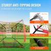 VEVOR Softball Practice Net, Portable Baseball Training Net for Hitting, Batting, Catching, Pitching – Backstop Equipment with Bow Frame, Carry Bag, Strike Zone, Batting Tee(7X7FT Set 2)
