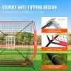 VEVOR Softball Practice Net, Portable Baseball Training Net for Hitting, Batting, Catching, Pitching – Backstop Equipment with Bow Frame, Carry Bag, Strike Zone, Batting Tee(Net&Tee)
