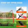 VEVOR Softball Practice Net, Portable Baseball Training Net for Hitting, Batting, Catching, Pitching – Backstop Equipment with Bow Frame, Carry Bag, Strike Zone, Batting Tee(7X7FT Set 3)