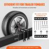 VEVOR Spare Tire Carrier, Trailer Spare Tire Mount, 160 lbs Capacity, Utility Trailer Accessories Fits Most 4 & 5 & 6 & 8 Lugs Wheels on 4″, 4.25″, 4.5″, 4.75″, 5″, 5.5″, 6″, 6.5″ Bolt Patterns(Three-Bolt)