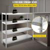 VEVOR Storage Shelf, 5-Tier Storage Shelving Unit, Stainless Steel Garage Shelf, Heavy Duty Storage Shelving, 1650 Lbs Total Capacity with Adjustable Height(4Tier 60×18.5×60″)
