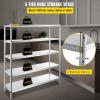 VEVOR Storage Shelf, 5-Tier Storage Shelving Unit, Stainless Steel Garage Shelf, Heavy Duty Storage Shelving, 1650 Lbs Total Capacity with Adjustable Height(5Tier 71x18x71″)