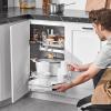VEVOR Swing Left Blind Corner Cabinet, Pull Out Organizer for 36 inch Width Blind Cabinet, 2 Tier Height Adjustable Swing Tray, Soft Close Kitchen Cloud Blind Organizer, Left Open(2 Tier – Right Open)