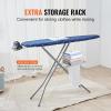 VEVOR Tabletop Ironing Board 23.4 x 14.4, Small Iron Board with Heat Resistant Cover and 100% Cotton Cover, Mini Ironing Board with 7mm Thickened Needle Cotton Layer for Small Spaces, Travel Use(55″ x 15″)