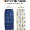 VEVOR Tabletop Ironing Board 23.4 x 14.4, Small Iron Board with Heat Resistant Cover and 100% Cotton Cover, Mini Ironing Board with 7mm Thickened Needle Cotton Layer for Small Spaces, Travel Use(55″ x 15″)