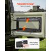 VEVOR Tailgate Table, for 2007-2024 Jeep Wrangler JL, 100 lbs, Carbon Steel Foldable Molle Panel Double-Layer Drop Down Table, Rear Cargo Storage Rack Shelf Luggage Holder Carrier Camping(Jeep JL(2007-2024))