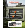 VEVOR Tailgate Table, for 2007-2024 Jeep Wrangler JL, 88 lbs Capacity, Carbon Steel Foldable Molle Panel Drop Down Table, Rear Door Cargo Storage Rack Shelf Luggage Holder Carrier Camping(Jeep JL(2007-2024))