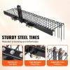 VEVOR Tow Behind Dethatcher, 60-inch Tow Dethatcher with 32 Steel Tines, 3-Point Lawn Dethatcher Rake with Attachments for Tractor, Landscape Rake for Garden, Farm, Grass(72″Tow Dethatcher)