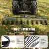 VEVOR Tow Behind Dethatcher, 60-inch Tow Dethatcher with 32 Steel Tines, 3-Point Lawn Dethatcher Rake with Attachments for Tractor, Landscape Rake for Garden, Farm, Grass(72″Dethatcher with 3-point Attachments)
