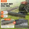 VEVOR Tow Behind Dethatcher, 60-inch Tow Dethatcher with 32 Steel Tines, 3-Point Lawn Dethatcher Rake with Attachments for Tractor, Landscape Rake for Garden, Farm, Grass(72″Dethatcher with 3-point Attachments)