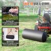 VEVOR Tow Behind Lawn Roller, 400lbs Sand/Water Filled Yard Roller, LLDPE Drum and Steel Frame Sod Roller with Easy-Turn Plug, Tow Behind a Tractor or ATV for Lawn, Garden, Farm, Park, Black