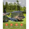 VEVOR Tow Behind Lawn Sweeper, 44 in Pull Behind Lawn Sweeper, 25 cu. ft Large Capacity Leaf & Grass Collector, Heavy Duty Garden Sweeper with Adjustable Sweeping Height for Yard, Lawn, Farm(52 Inch)