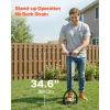 VEVOR Tow Behind Plug Aerator, 40-Inch Tow Behind Lawn Plug Aerator with Universal Hitch, Pull Behind Aerator with Iron Spikes Alternately Arranged, Lawn Aerator Tow Behind for Gardens, Lawns, Farms(Step-On)