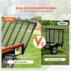 VEVOR Trailer Tailgate Lift Assist, Max 180 lbs Load Capacity, Compatible with Open Utility Trailer Tailgate and Ramp, with 10 to 24 Inches Heights Side Rail and 4 to 6 Feet Height Tail Gate or Ramp(2 Sides)
