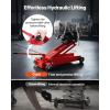 VEVOR Transmission Jack, 1322 LBS Hydraulic Telescoping Transmission Jack, 32″-67″ High Lift Transmission Jack Stand with Foot Pedal, 360° Swivel Wheel(1000 lbs)