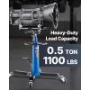 VEVOR Transmission Jack, 33″-67″ High Lift, 1100 lbs Hydraulic Telescoping Transmission Jack, 2-Stage Transmission Stand 1/2 Ton Capacity with Foot Pedal, 360° Swivel Wheel, Garage/Shop Lift Hoist(single-Stage 1100lb)