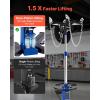 VEVOR Transmission Jack, 33″-67″ High Lift, 1100 lbs Hydraulic Telescoping Transmission Jack, 2-Stage Transmission Stand 1/2 Ton Capacity with Foot Pedal, 360° Swivel Wheel, Garage/Shop Lift Hoist(2-Stage 1322 LBS)