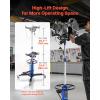 VEVOR Transmission Jack, 33″-67″ High Lift, 1100 lbs Hydraulic Telescoping Transmission Jack, 2-Stage Transmission Stand 1/2 Ton Capacity with Foot Pedal, 360° Swivel Wheel, Garage/Shop Lift Hoist(single-Stage 1660 LBS)