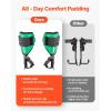 VEVOR Tree Climbing Spikes Set, 1 Pair Height-Adjustable Climbing Spurs with Security Harness and Utility Rope, 350lbs Load Capacity Tree Climbing Gear, Arborist Equipment for Climbers, Fruit Picking(Green)