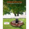VEVOR Tree Watering Bags Slow Release, 4 Pack 16 Gallons Tree Watering Ring, Reusable Refillable Tree Irrigation Ring Water Bags, Heavy Duty Watering System for Shrub Tree Root Drip Irrigation(4Pcs 16Gal Ring)