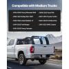 VEVOR Truck Rack, 19-34inch Extendable Truck Ladder Rack, 38.6″-43.6″ Adjustable Height, 250 lbs Capacity Steel Ladder Rack for Truck, Heavy Duty Truck Bed Rack for Kayak, Surfboard, Lumber, Ladder(Ladder rack with light)