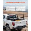 VEVOR Truck Rack, 800 lbs Capacity, 71″x32″ Aluminum Ladder Rack for Truck with 8 Non-Drilling C-Clamps, Heavy Duty Truck Bed Rack Two-Bar Set for Kayak, Surfboard, Lumber, Ladder(With Side Panels)