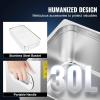 VEVOR Ultrasonic Professional Cleaner, 30 L Ultrasound Jewelry Cleaner with Digital Timer & Heater, Stainless Steel Industrial Sonic Cleaner 40kHz for Glasses, Watches, Rings, Small Parts(30L)