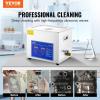VEVOR Ultrasonic Professional Cleaner, 30 L Ultrasound Jewelry Cleaner with Digital Timer & Heater, Stainless Steel Industrial Sonic Cleaner 40kHz for Glasses, Watches, Rings, Small Parts(10L)