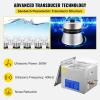 VEVOR Ultrasonic Professional Cleaner, 30 L Ultrasound Jewelry Cleaner with Digital Timer & Heater, Stainless Steel Industrial Sonic Cleaner 40kHz for Glasses, Watches, Rings, Small Parts(15L)