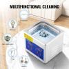 VEVOR Ultrasonic Professional Cleaner, 30 L Ultrasound Jewelry Cleaner with Digital Timer & Heater, Stainless Steel Industrial Sonic Cleaner 40kHz for Glasses, Watches, Rings, Small Parts(1.3L)