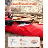 VEVOR Unisex Apron Style Chainsaw Chaps, Class C, 8 Layers Chainsaw Pants With Adjustable Belt & Gear Pocket(Red)